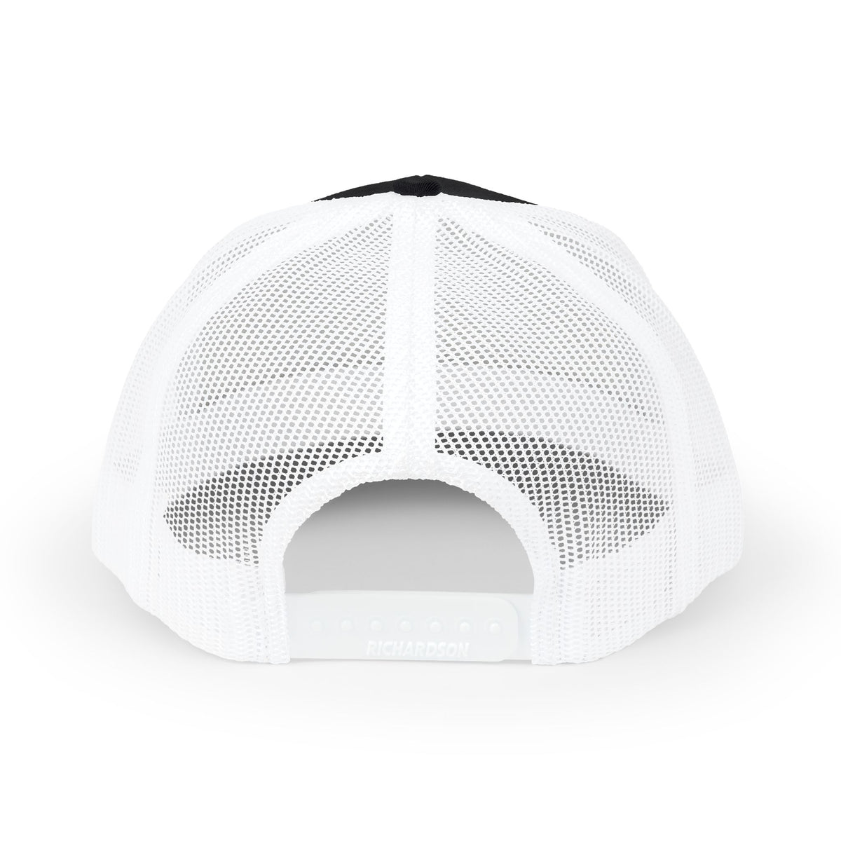 MCM Trucker Cap in black / white, mesh back with snapback closure