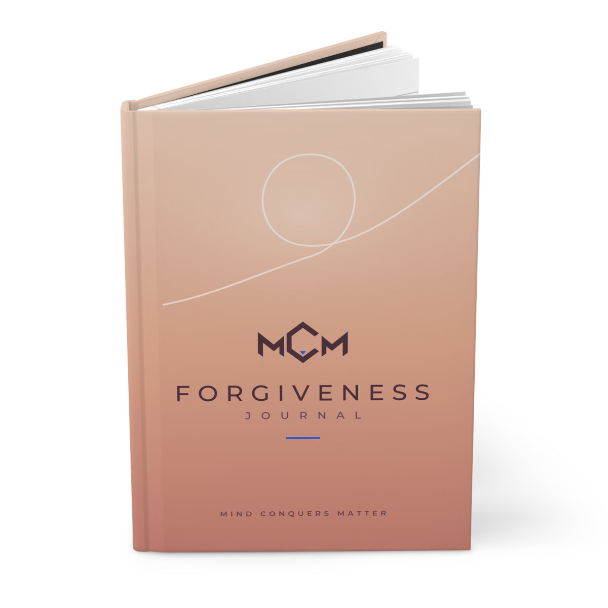 MCM Forgiveness Journal hardcover, angled view