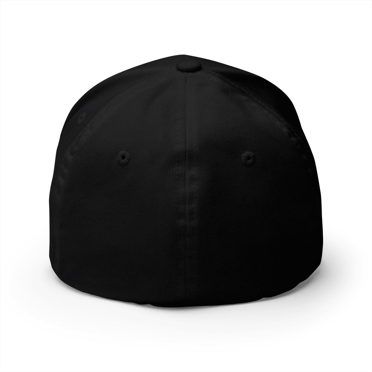 MCM Fitted Cap in black, closed stretch back