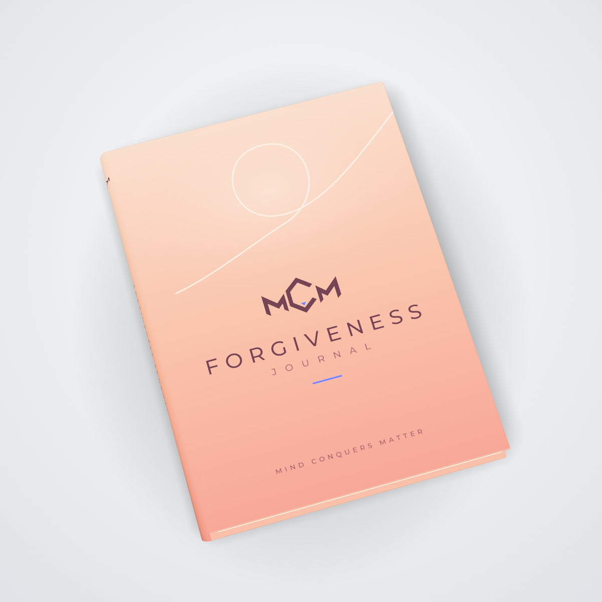 MCM Forgiveness Journal lying flat, front cover