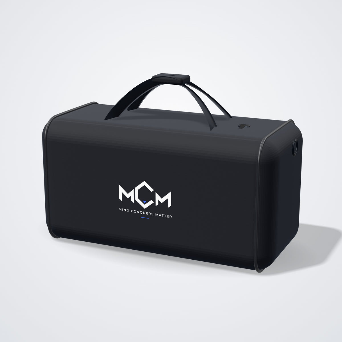 MCM Gym Bag, black duffel with the MCM mark (3D render)