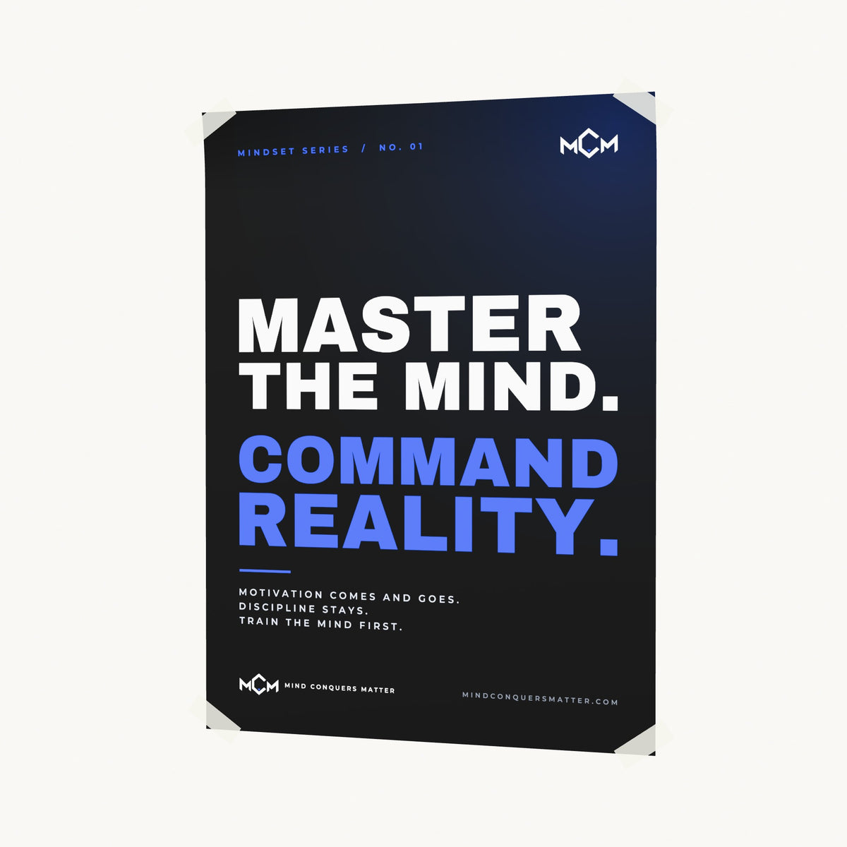 MCM Master the Mind poster on a wall