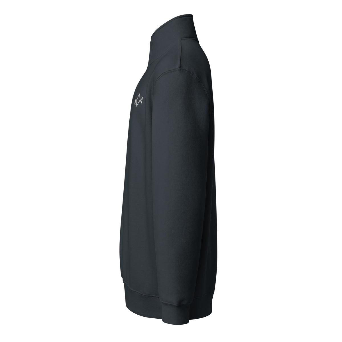 MCM Quarter-Zip in navy, left side