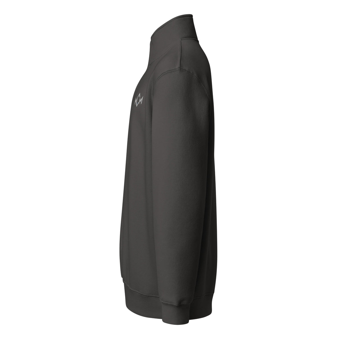 MCM Quarter-Zip in smoke, left side